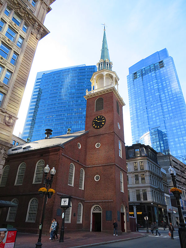 The Old South Meeting House, where the Boston Tea Party was planned in 1773. – photo by Joe Alexander