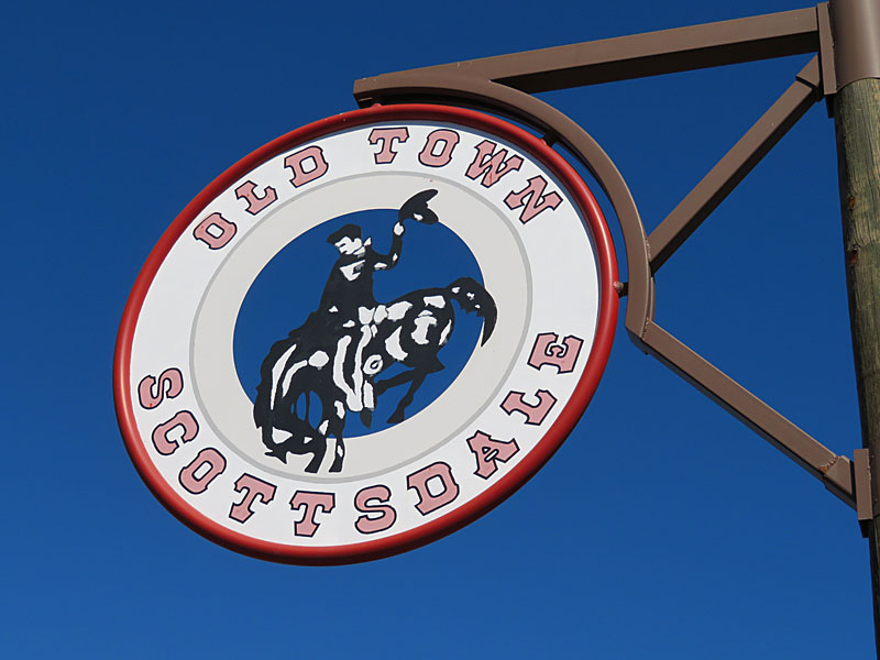 This is how you know when you're in Old Town Scottsdale, Arizona. - photo by Joe Alexander