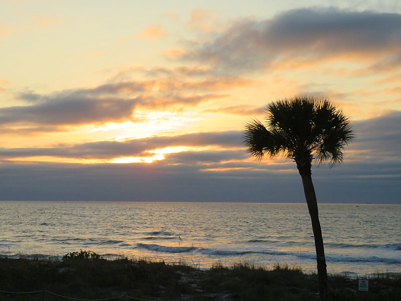 Watching the sunset at Pass-A-Grille on St. Pete Beach. - photo by Joe Alexander