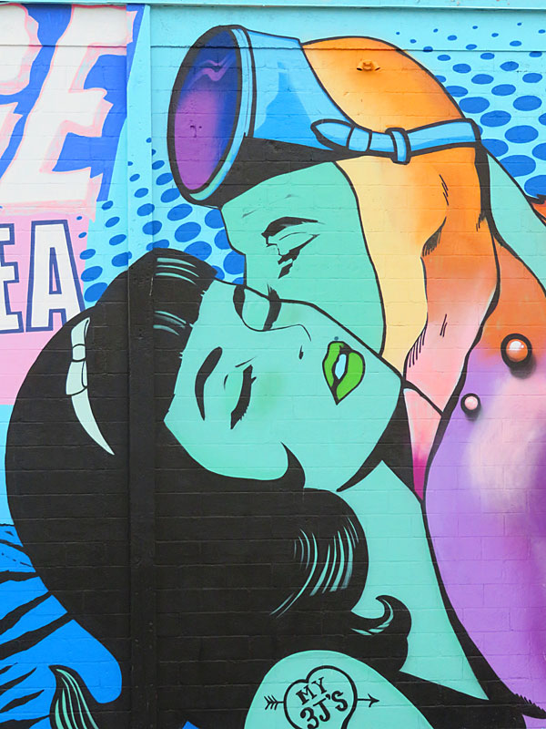 Mural in The Warehouse District in downtown St. Petersburg, Florida. - photo by Joe Alexander