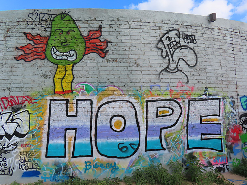 HOPE Outdoor Gallery on the far east side of Austin just north of Austin-Bergstrom Airport. Photo take on Dec. 12, 2025.