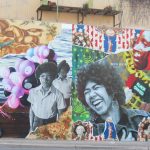 Part of the new mural by Kaldric Dow on San Antonio's near East Side on Nolan Street.