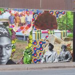 Part of the new mural by Kaldric Dow on San Antonio's near East Side on Nolan Street.