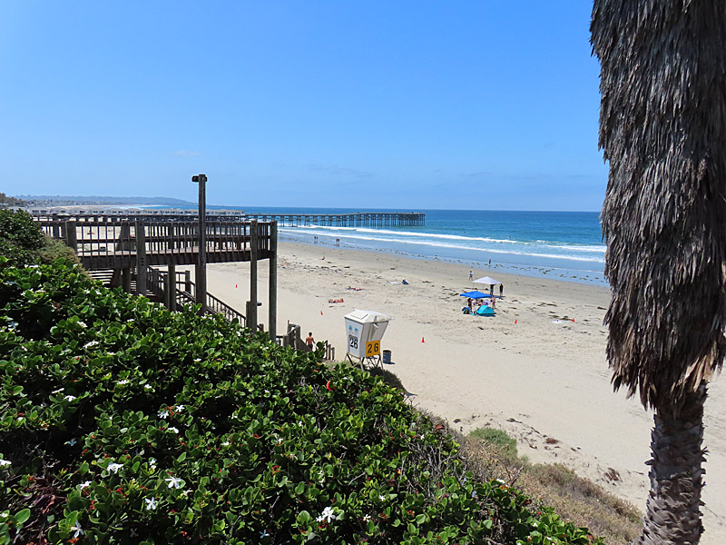 Crystal Pier juts out into the ocean at Pacific Beach in San Diego, California. - photo by Joe Alexander