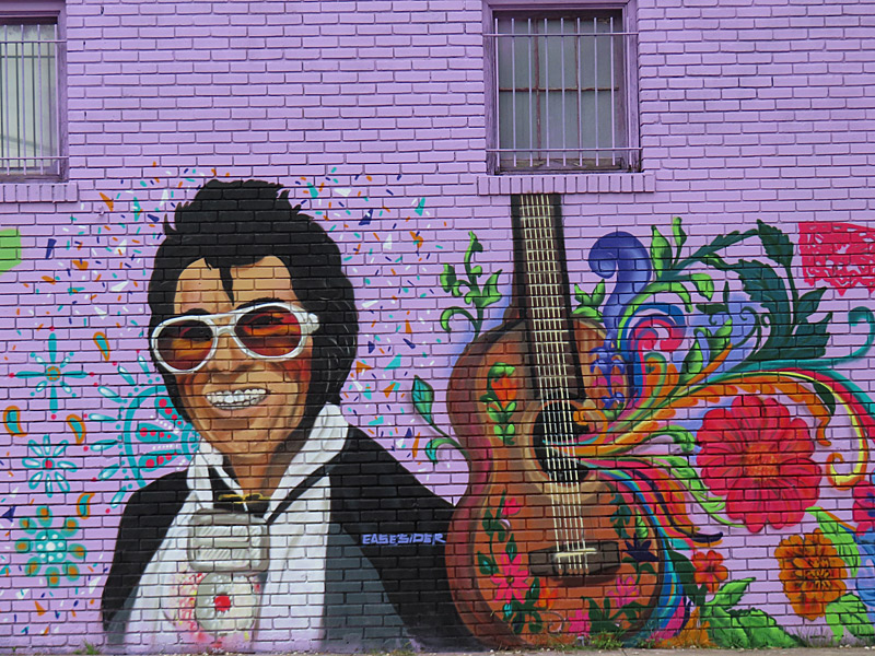 Viva Fiesta Paint Jam mural in San Antonio by Easesider