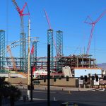 Construction site of the future Athletics domed baseball park on the Las Vegas Strip. - photo by Joe Alexander