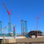Construction site of the future Athletics domed baseball park on the Las Vegas Strip. - photo by Joe Alexander