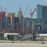 Construction site of the future Athletics domed baseball park on the Las Vegas Strip as seen from Harry Reid Airport. - photo by Joe Alexander