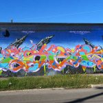 Mural on Hoefgen Street a few blocks south of the Alamodome near downtown San Antonio.