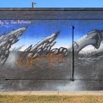 Mural on Hoefgen Street a few blocks south of the Alamodome near downtown San Antonio.