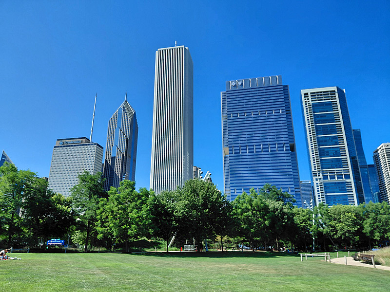 Maggie Daley Park in downtown Chicago has a play garden, climbing wall, mini golf, tennis courts and plenty of places to hang out in the shade. - photo by Joe Alexander